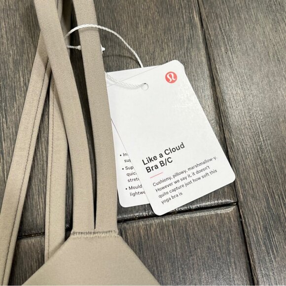 Lululemon Like a Cloud Bra *Light Support, B/C Cup Warm Ash Grey - Picture 4 of 10